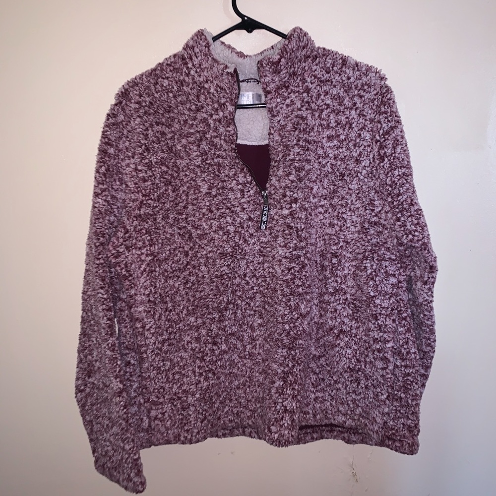 Pink and White Sherpa